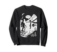 Funny Cryptid, Bigfoot Meets Loch Ness Monster, Retro Meme Sweatshirt