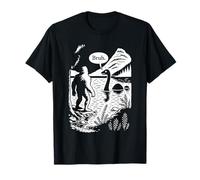 Funny Cryptid, Bigfoot Meets Loch Ness Monster, Retro Meme T-Shirt