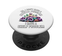Funny Crystal Gemstone Geode Mineral Rock Collector Art PopSockets Adhesive PopGrip