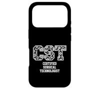 Funny CST Certified Surgical Technologist Saying Case for iPhone 17 Pro