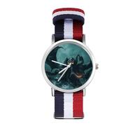 Funny-Cthulhus Monster Quartz Watches Without Scale Wrist Watch with Adjustable Strap for Men Women