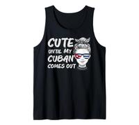 Funny Cuba Roots Heritage Cute Until My Cuban Comes Out Tank Top