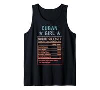Funny Cuban Girl Proud Women with Cuba Roots Tank Top