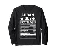Funny Cuban Guy Proud Men with Cuba Roots Long Sleeve T-Shirt