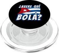 Funny Cuban Saying Havana Cuba Flag Asere Que Bola PopSockets PopGrip for MagSafe