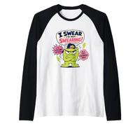 Funny Cursing Cussing Swearing Foul-Mouth Saying Raglan Baseball Tee