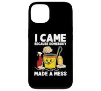 Funny Custodian Cleaner Mess Joke Cartoon Mop Bucket Case for iPhone 13