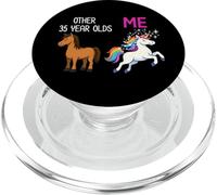 Funny Cute 35th Birthday Party Celebration PopSockets PopGrip for MagSafe