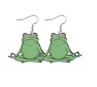 Funny Cute Acrylic Cartoon Dinosaur Frog Insect Dangle Drop Earrings Colorful Western Farm Flower Printed Hen Chicken Animals Statement Earrings for Women Party Decor Jewelry Aesthetic Gifts, Acrylic