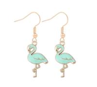 Funny Cute Acrylic Glitter Flamingo Dangle Drop Earrings Lightweight Pink Resin Flamingo Earrings Flamingo Animal Tassel Dangle Earrings for Women Valentine's Day Gifts, Resin, zinc alloy