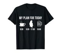 Funny Cute African Grey Parrot Pet Bird Keeping Plan Today T-Shirt