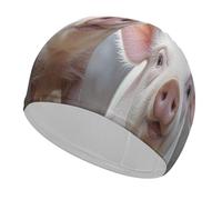 Funny Cute Animal Bathing Cap High Elasticity Swimming Caps Fit Both Long Hair Short Hair Comfortable Large Shower Cap for Drag Reduction and Hair Protection