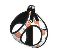 Funny Cute Animal Sloth Music Print Harness Leash Set For Cats And Dogs, Reflective Adjustable, Soft Breathable Mesh Vest With Escape-Proof Lead, For Small Pets And Kitten Puppies