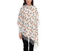 funny Cute Animal Sloth Music Print Scarfs for Women Winter Shawl Super Soft Classic Cashmere Feel Winter Scarf