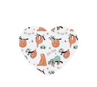 Funny Cute Animal Sloth Music Printing 10 Pieces Air Freshener Cards,Car Scented Hanging Air Freshener Fragrant Sheets For Car Use