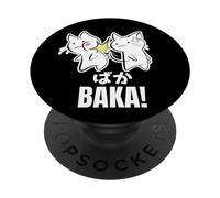 Funny Cute Anime Baka Cat Kitten Slap - Baka Japanese PopSockets Adhesive PopGrip