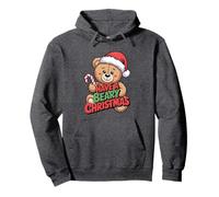 Funny Cute Bear Pun Holiday Xmas Have A Beary Christmas Pullover Hoodie