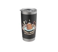 Funny Cute Capybara Relaxing Bath Chill Mode Activated Stainless Steel Insulated Tumbler