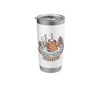 Funny Cute Capybara Relaxing Bath Chill Mode Activated Stainless Steel Insulated Tumbler
