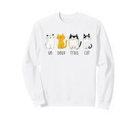 Funny Cute Cat Illustration Design for Cat Lovers Sweatshirt