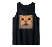 Funny Cute Cat Meme Blurry Photo Humor Tank Top