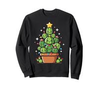 Funny Cute Chibi Cactus Christmas Tree | House Plant Growers Sweatshirt