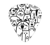 Funny Cute Dog Sheep Guitar Pick 12 Picks Fashion Personalized Bass Pick Durable Electric Guitar Plectrums Instrument Accessories