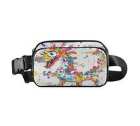 Funny Cute Dragon Fashionable Fanny Pack Waist Bag for Men Women Mini Bum Bag Belt with Adjustable Strap for Travel Vacation Running, Funny Cute Dragon, One Size
