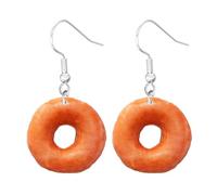 Funny Cute Food Dangle Earrings Simulated Fried Chicken Leg Wing Nugget Shrimp Tail Chips Earrings Creative Earrings for Women, Acrylic, No Gemstone