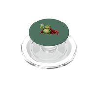 Funny Cute Frog Matcha Drinker Caffeine Gen Z Humor Graphic PopSockets PopGrip for MagSafe