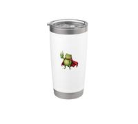 Funny Cute Frog Matcha Drinker Caffeine Gen Z Humor Graphic Stainless Steel Insulated Tumbler