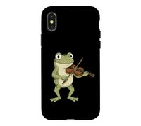 Funny Cute Frog Playing Violin Musician Art Case for iPhone X/XS