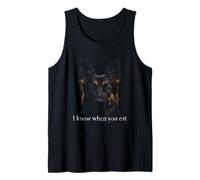 Funny & Cute German Shepherd Staring I Know When You Eat Tank Top