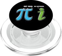 Funny Cute Get Real Be Rational Pi Day Math Teacher PopSockets PopGrip for MagSafe
