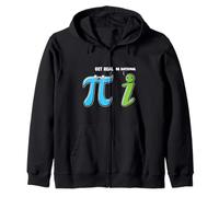 Funny Cute Get Real Be Rational Pi Day Math Teacher Zip Hoodie