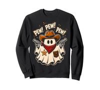 Funny Cute Ghost Cowboy Halloween Costume Sweatshirt