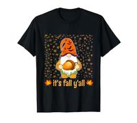 Funny Cute Gnome Holding Acorn Autumn It's Fall Y'all Value Graphic T-Shirt