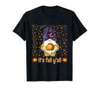 Funny Cute Gnome Holding Acorn Autumn It's Fall Y'all Value Graphic T-Shirt