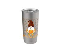 Funny Cute Gnome Holding Pumpkin Autumn It's Fall Y'all Stainless Steel Insulated Tumbler