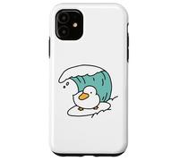 Funny Cute Little Duck Catches the Waves Case for iPhone 11