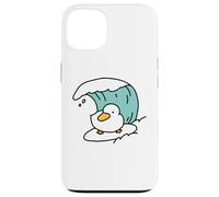 Funny Cute Little Duck Catches the Waves Case for iPhone 13