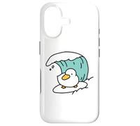 Funny Cute Little Duck Catches the Waves Case for iPhone 17