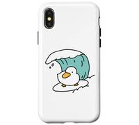Funny Cute Little Duck Catches the Waves Case for iPhone X/XS