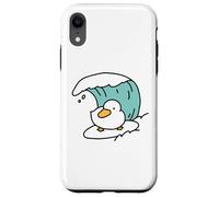 Funny Cute Little Duck Catches the Waves Case for iPhone XR