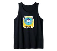 Funny Cute Little Happy Monster Laughing Design Loves Cuddle Tank Top