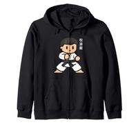 Funny cute Original Japanese Calligraphy Shotokan Karate Zip Hoodie