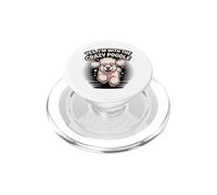 Funny Cute Pet Dog Breed Pup Yes I'm with the Crazy Poodle PopSockets PopGrip for MagSafe