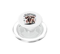 Funny Cute Pet Dog Pup Yes I'm with the Crazy Cocker Spaniel PopSockets PopGrip for MagSafe