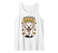Funny Cute Pet Dog Yes I'm with The Crazy Labrador Retriever Tank Top
