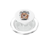 Funny Cute Pet Dog Yes I'm with the Crazy Pomeranian PopSockets PopGrip for MagSafe